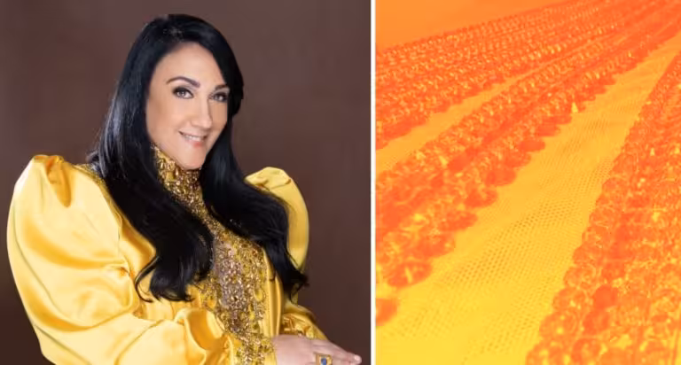 Giannina Azar revela los detalles del deslumbrante vestido que lucirá Miss RD en la gala de Miss Universo 2025