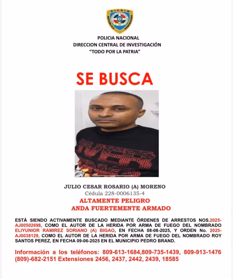 Presunto delincuente cae en acción legal y otro es detenido tras enfrentar a agentes policiales en el sector El Oxígeno, en Pedro Brand