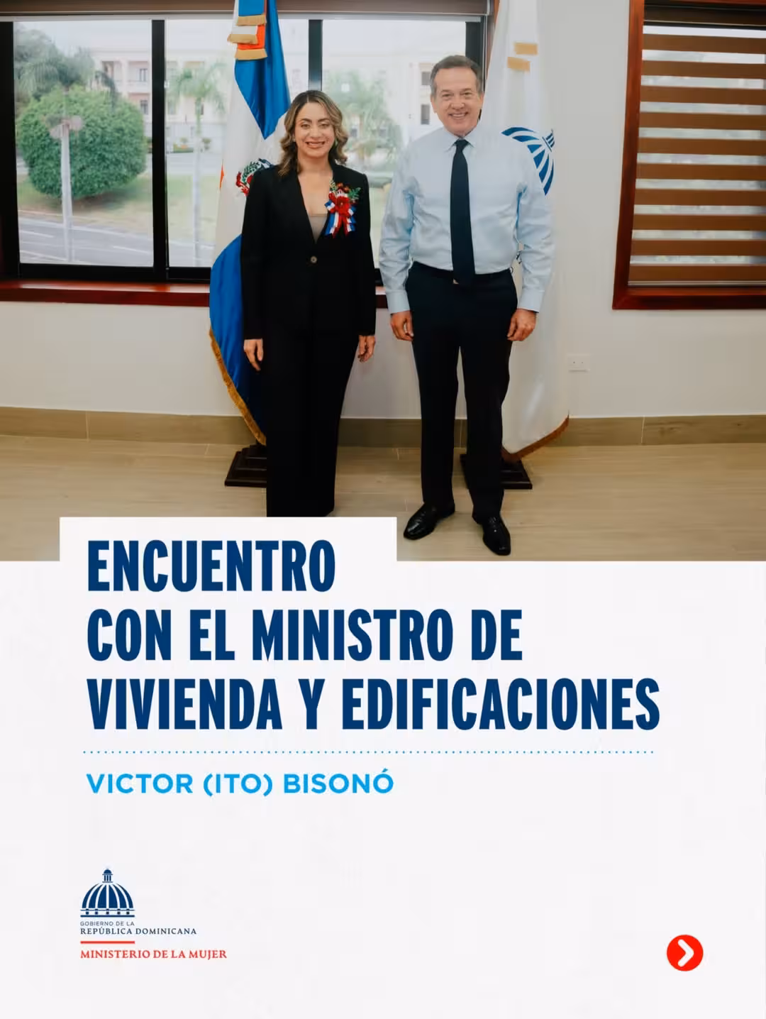 MINISTRA DE LA MUJER Y MINISTRO DE VIVIENDA UNEN ESFUERZOS PARA GARANTIZAR VIVIENDAS DIGNAS A MUJERES DOMINICANAS