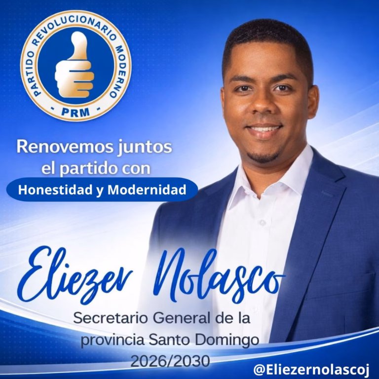 Equipo político de Eliezer Nolasco anuncia sus aspiraciones a la Secretaría General del PRM en la provincia Santo Domingo (2026-2030)