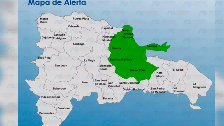 COE disminuye a cinco las provincias en alerta verde por vaguada