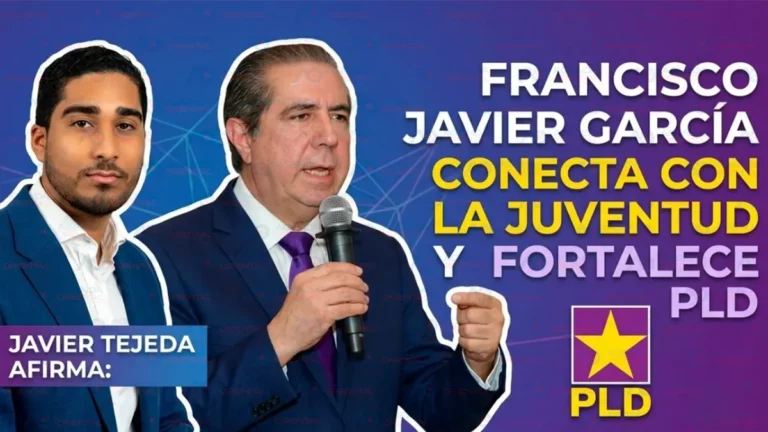Javier Tejeda afirma que Francisco Javier García conecta con la juventud y fortalece al PLD