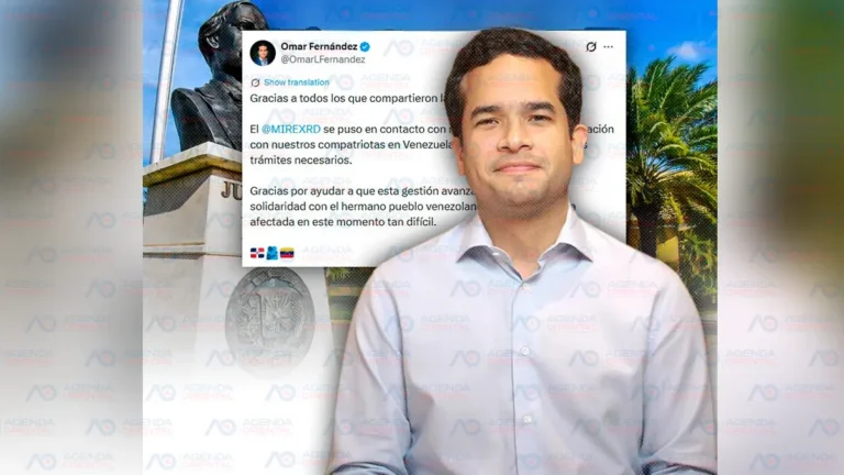 Mirex responde al llamado de Omar Fernández y gestiona asistencia para dominicanos en Venezuela