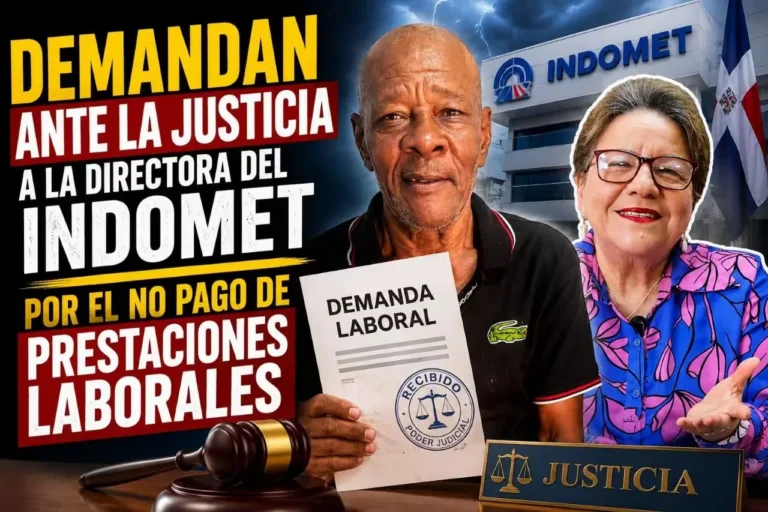 Demandan ante la justicia a la directora del Indomet por el pago de prestaciones laborales