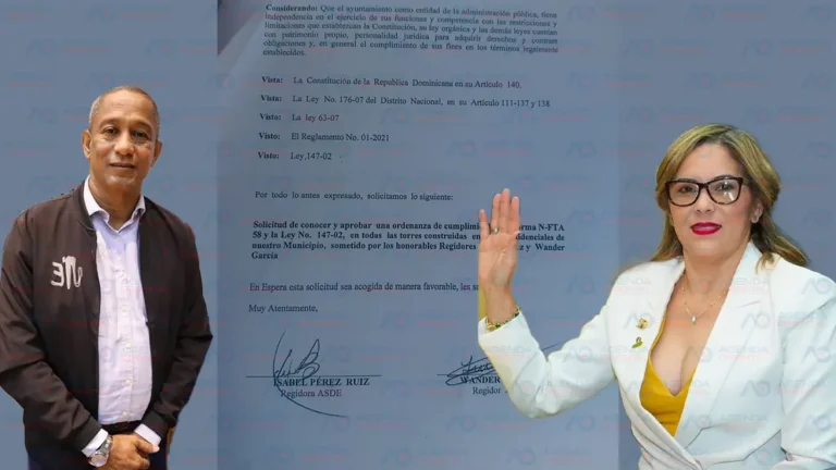 Regidores Wander García E Isabel Pérez logran la aprobación de ordenanza de la normativa sobre gestión de riesgos en torres construidas en la demarcación