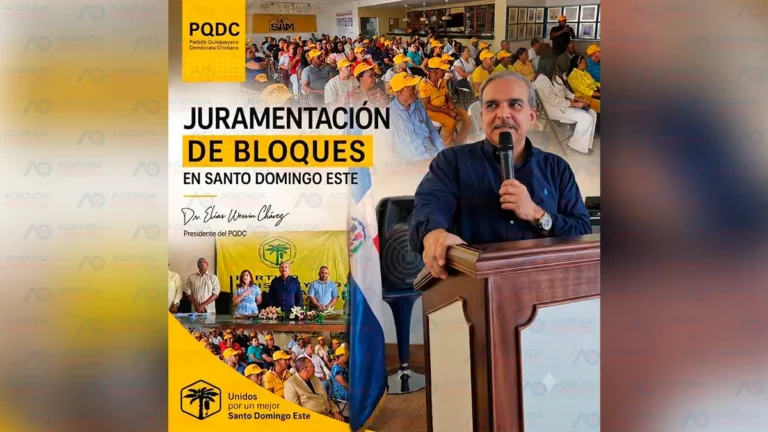 Partido PQDC juramenta coordinadores en la circunscripción #3 en el municipio Sto. Dgo. Este