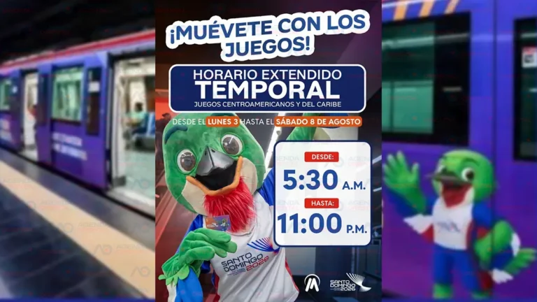 El Metro extenderá su horario de operaciones por Juegos Centroamericanos y del Caribe SD 2026
