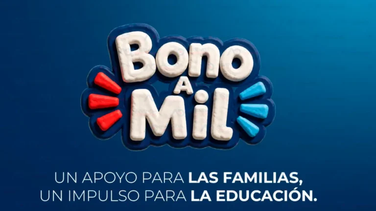 Ministerio de Educación llama a consultar sus datos para recibir el Bono a Mil
