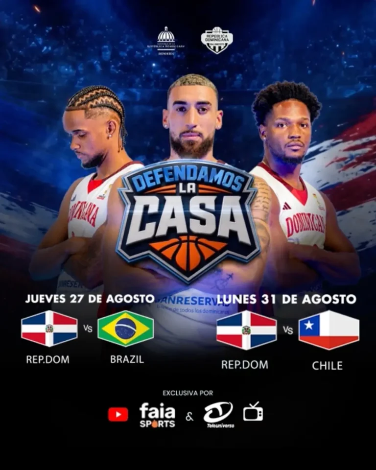 República Dominicana vs. Brasil será transmitido en exclusiva por FAIA Sports y Teleuniverso Canal 29